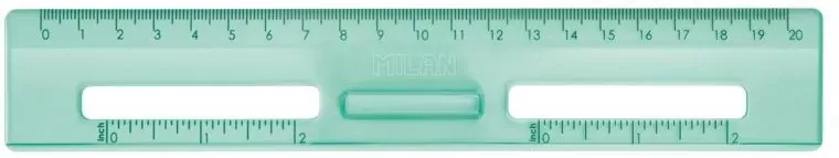 Linijka 20cm New Look zielona MILAN - tantis.pl