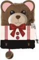 Pamiętnik A5/96K z kłódką 3D Teddy bear - tantis.pl