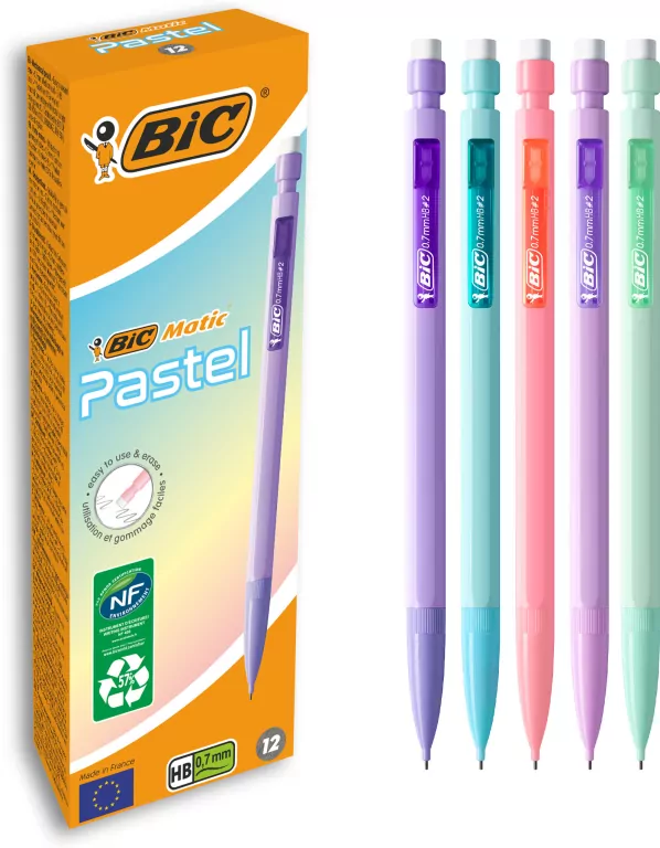 Ołówek HB automatyczny z gumką. Matic Pastel 0,7mm - tantis.pl