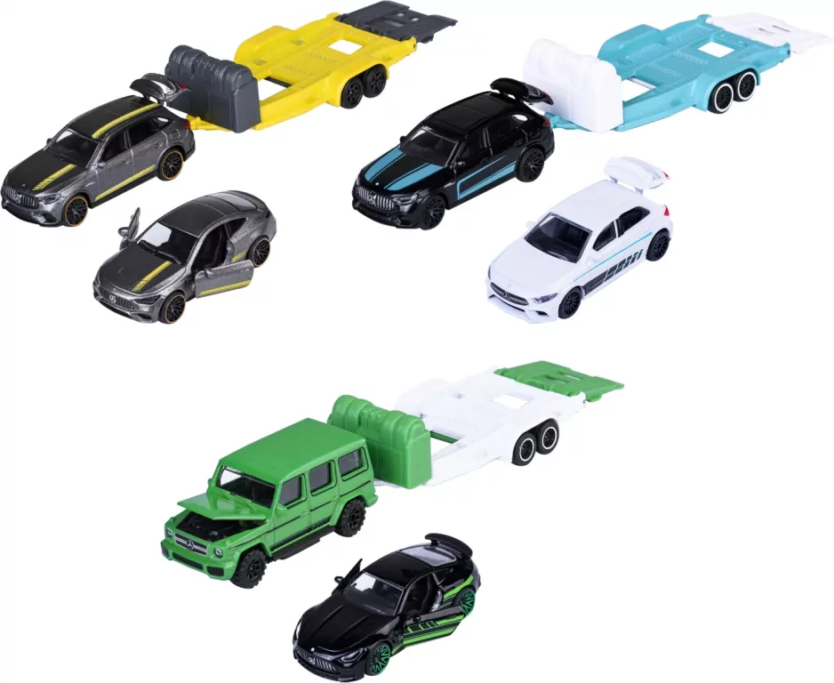 Majorette Mercedes AMG z przyczepą MIX - tantis.pl
