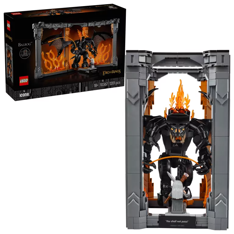 LEGO® Icons. Władca pierścieni: Book nook z Balrogiem 10367 - tantis.pl