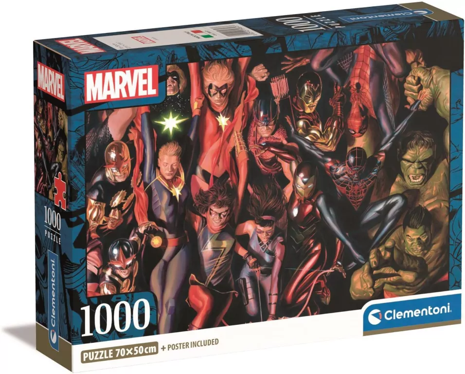 Puzzle 1000 Compact Marvel The Avengers - tantis.pl