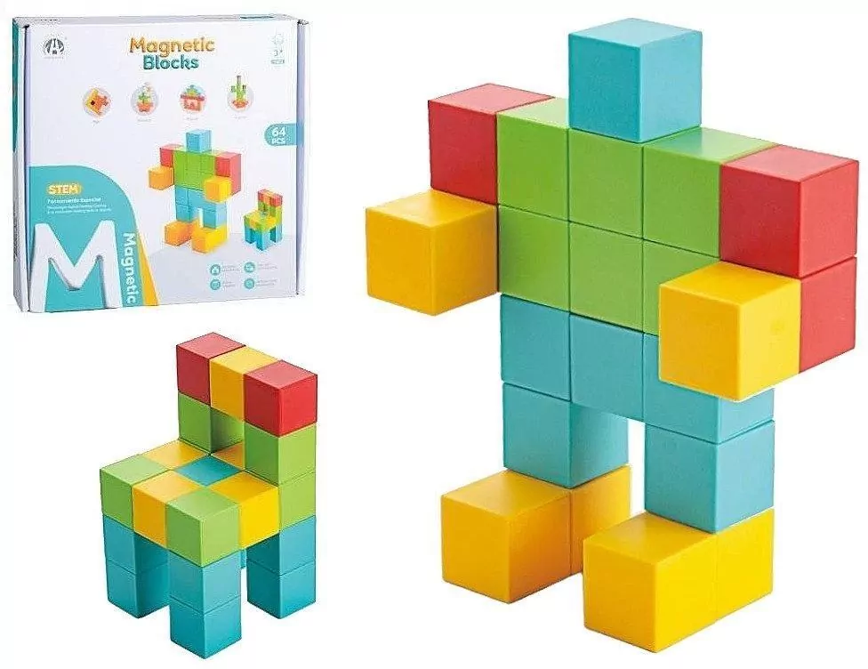 Klocki magnetyczne 64el - tantis.pl