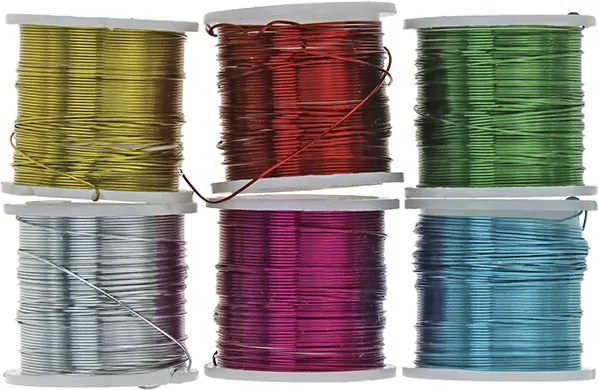 Drucik florystyczny 0,3mm 3,6m 6 kolorów - tantis.pl