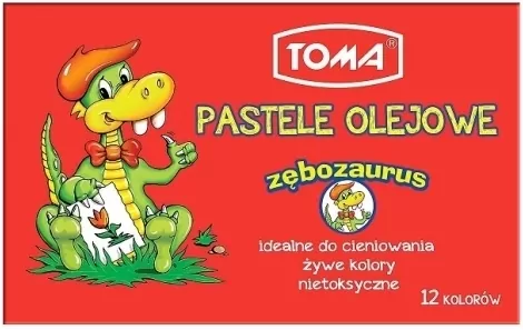 Pastele olejowe De Luxe 12 kolorów TOMA - tantis.pl