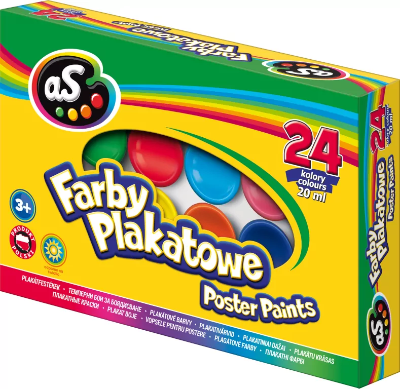 Farby plakatowe 24 kolory - tantis.pl