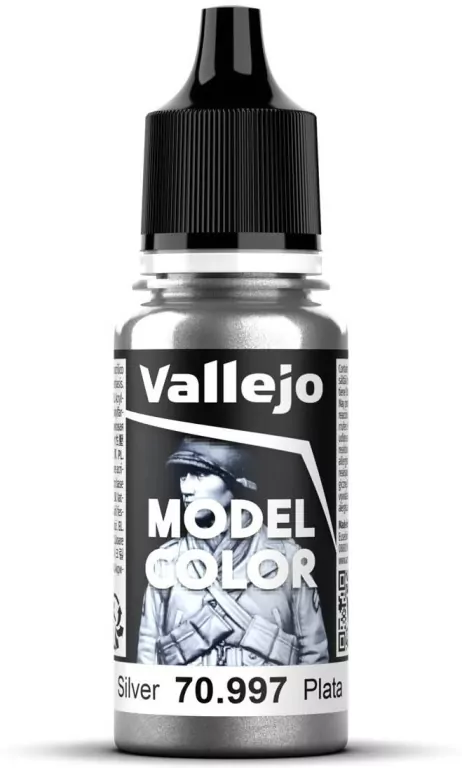 Vallejo: 70.997 - Model Color - Metallic - Silver (18 ml) - tantis.pl