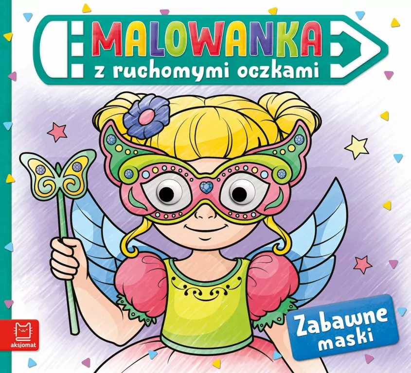 Zabawne maski. Malowanka z ruchomymi oczkami - tantis.pl