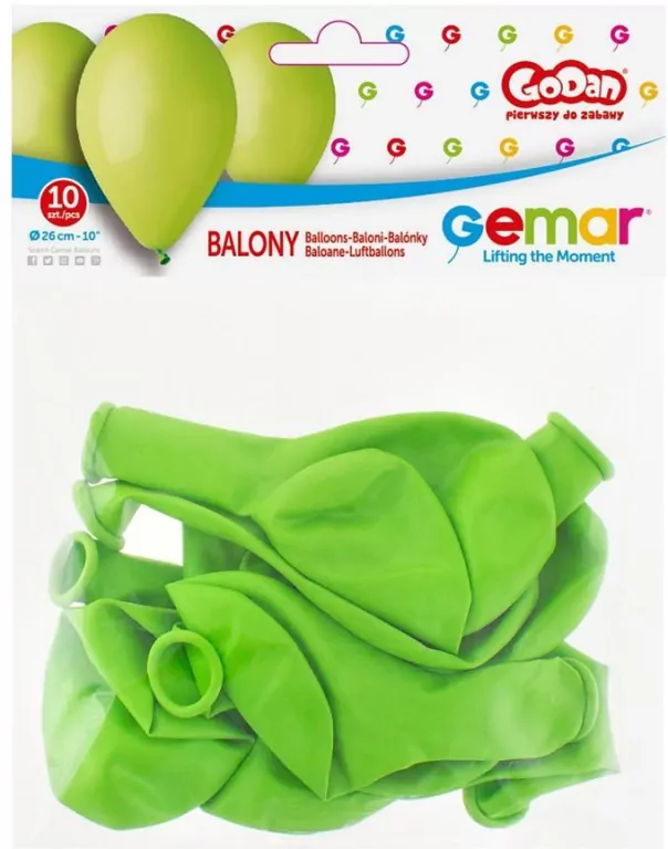 Balony Gemar pistacjowe 10" 10szt - tantis.pl