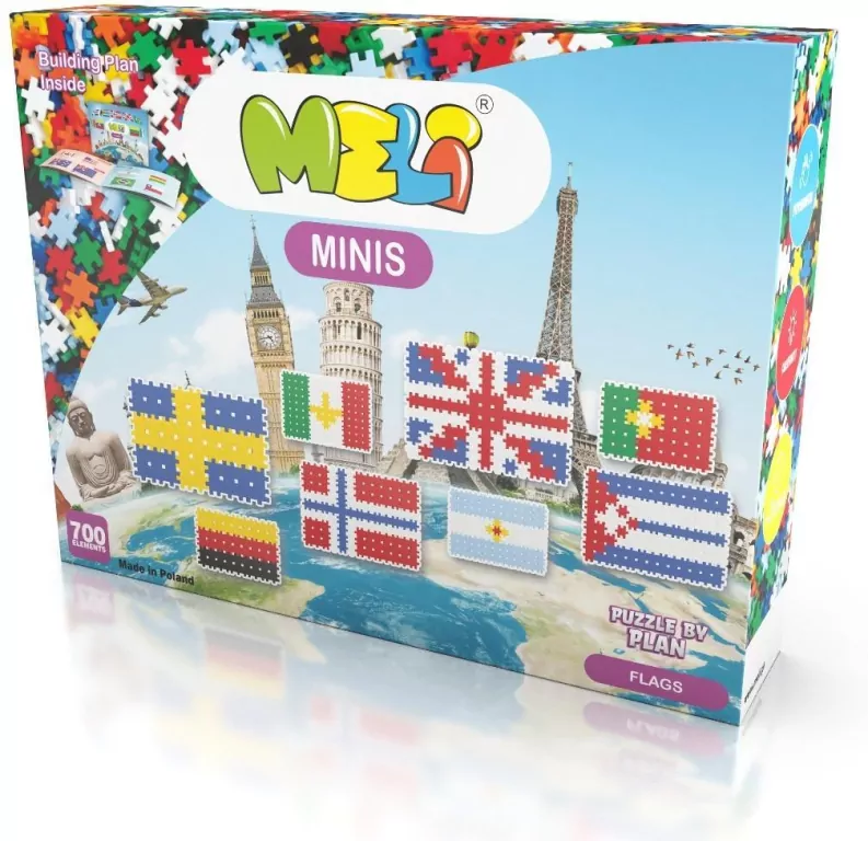 Klocki Meli Minis Flags 700 elementów - tantis.pl