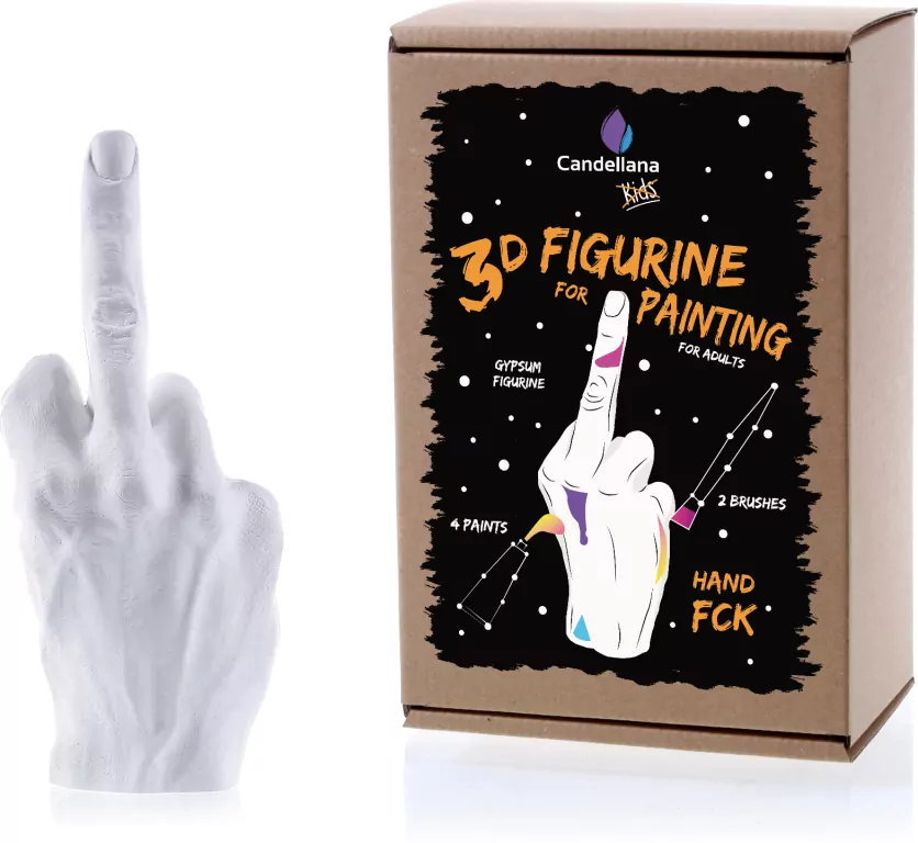 Figurka do pomalowania. Hand FCK - tantis.pl