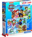 Clementoni. Puzzle 2x60. Paw Patrol - tantis.pl