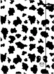 Teczka A4+ z gumką B&W krowa HAPPY COLOR