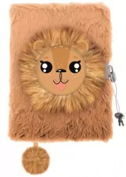 Pamiętnik A5/96K z kłódką 3D Lion