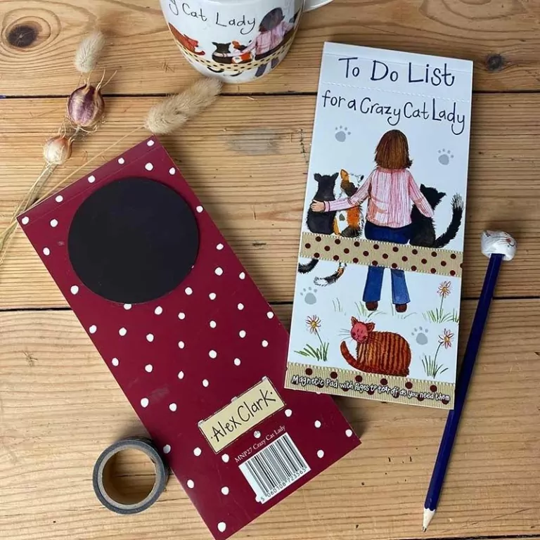 Lista zakupów z magnesem MNP27 Crazy Cat Lady Koci - tantis.pl
