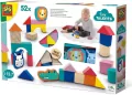 Klocki drewniane kolorowe 52el - tantis.pl