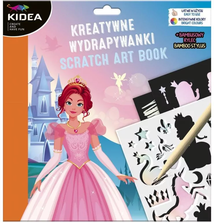 Kreatywne wydrapywanki z szablonami C Kidea - tantis.pl