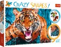 Puzzle 600. Crazy Shapes! Oko w oko z tygrysem - tantis.pl