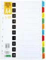 Przekładki kartonowe 1-10 index laminowany D.RECT - tantis.pl