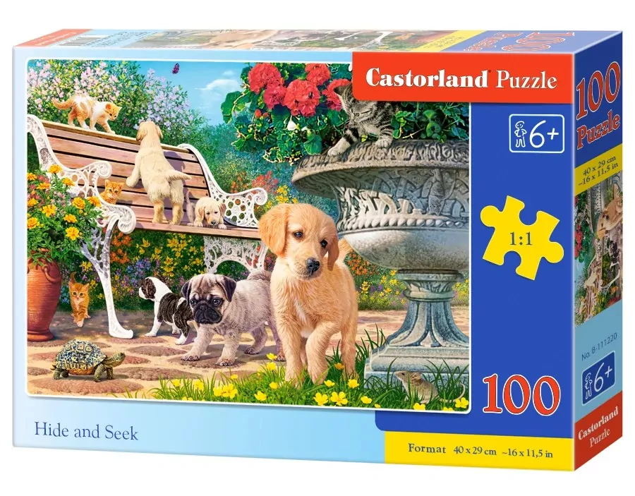 Puzzle 100. Zabawa w chowanego - tantis.pl