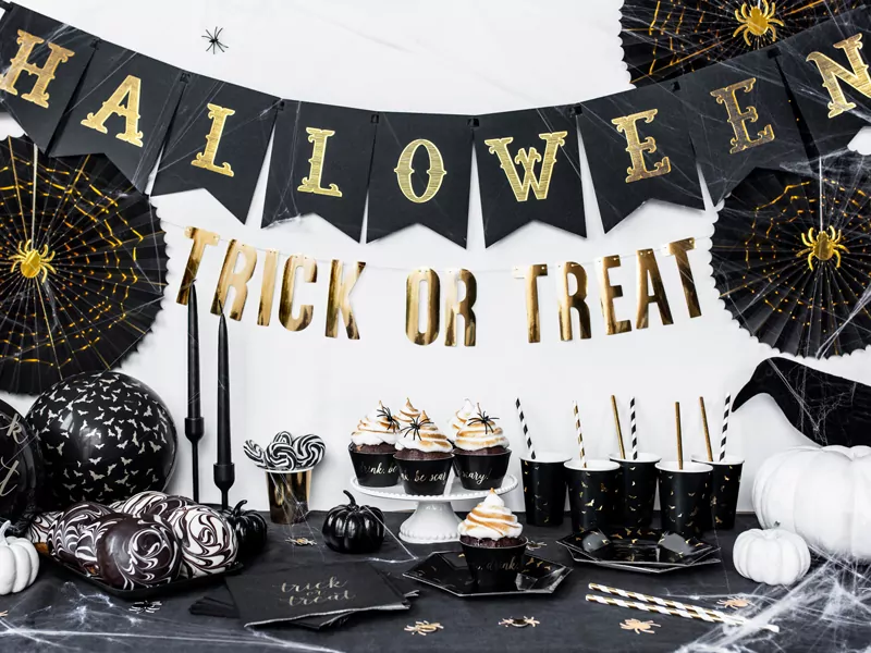 Baner Halloween czarny 20x175cm - tantis.pl