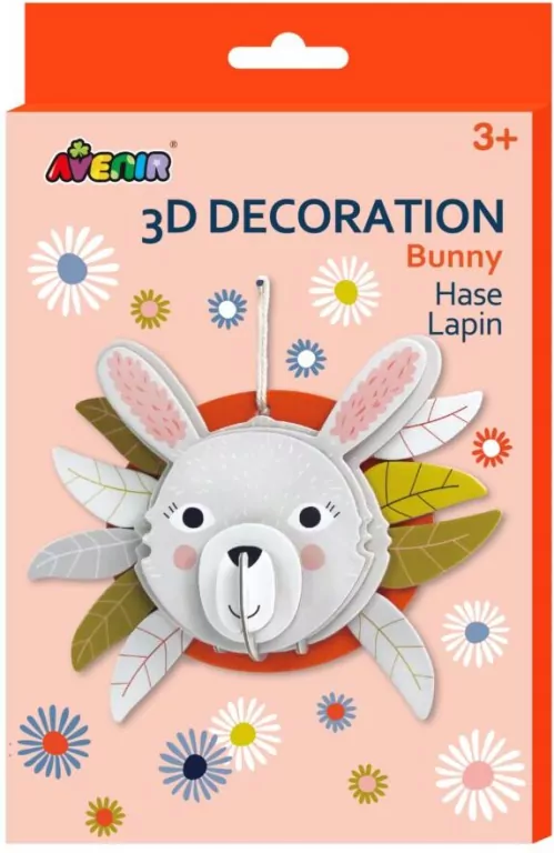Dekoracje 3D - królik - tantis.pl