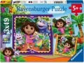 Puzzle dla dzieci 2D: Dora 3x49el - tantis.pl
