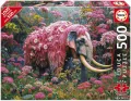 Puzzle 500 Kwiatowy słoń - tantis.pl