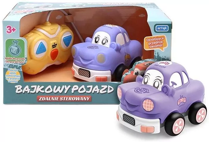 Bajkowy pojazd zdalnie sterowany. Fioletowy - tantis.pl