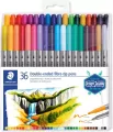 Flamastry dwustronne Design Journey 36 kolorów Staedtler - tantis.pl