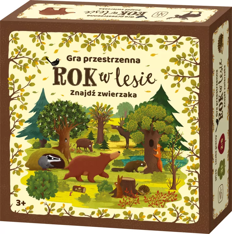 Rok w lesie. Znajdź zwierzaka. Gra przestrzenna - tantis.pl