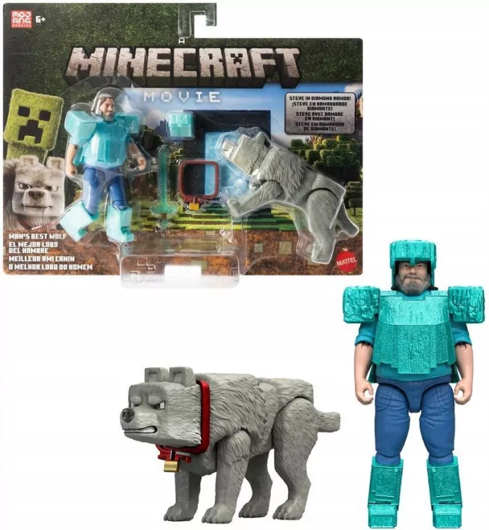 Minecraft Najlepszy przyjaciel wilk Steve - tantis.pl
