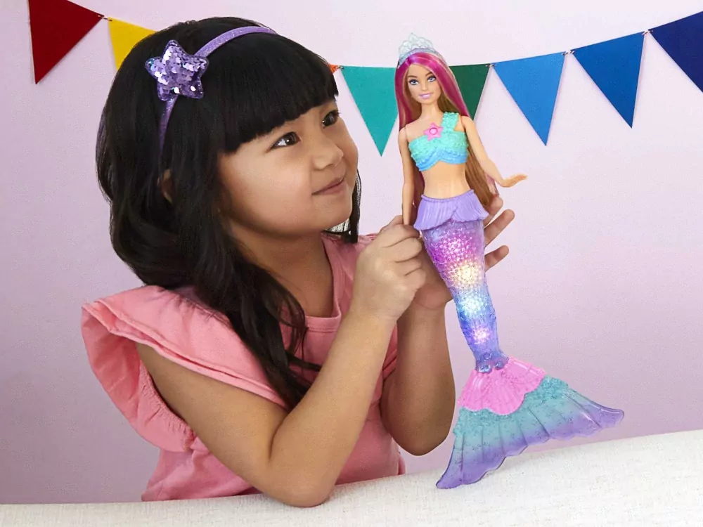 Barbie Malibu. Syrenka migoczące światełka - tantis.pl