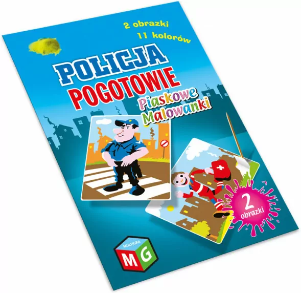 Policja. Pogotowie. Piaskowe malowanki - tantis.pl