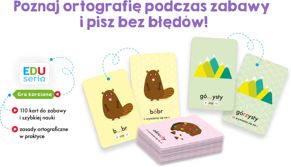 EDUseria. Ortografia. Gra karciana - tantis.pl