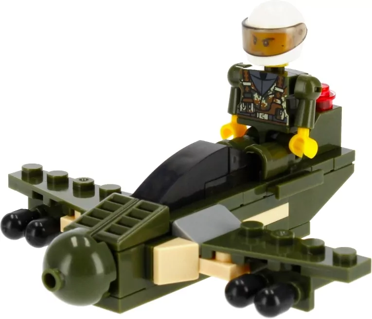 Klocki konstrukcyjne Alleblox Military Force 63-64 elementy, mix - tantis.pl