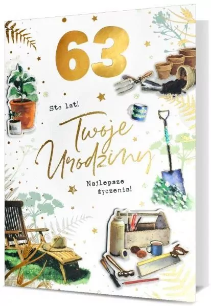 Karnet B6 Urodziny (wymienne cyfry) - tantis.pl