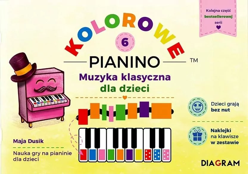 Kolorowe Pianino 6. Muzyka klasyczna dla dzieci - tantis.pl