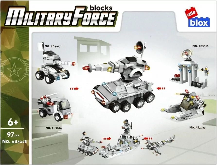 Klocki konstrukcyjne Wojsko ALLEBOX - tantis.pl
