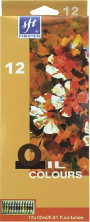 Farby olejne w tubie 12 kolorów 12ml - tantis.pl