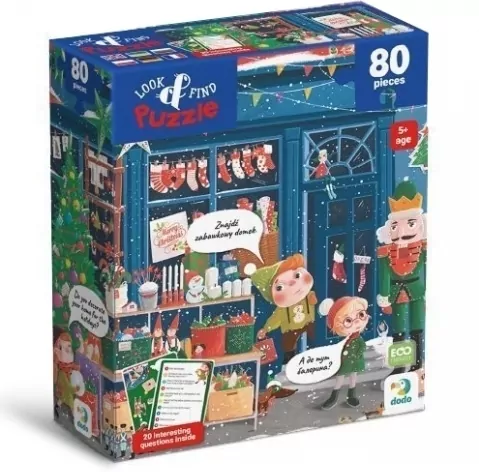 Puzzle 80 Look&Find Zimowe święta - tantis.pl