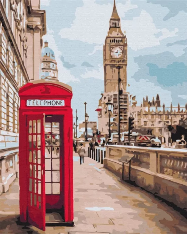 Malowanie po numerach BRUSHME 40x50 cm Symbole Londynu - tantis.pl