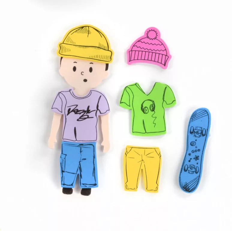 Modowe stylizacje 80 naklejek KIDEA - tantis.pl