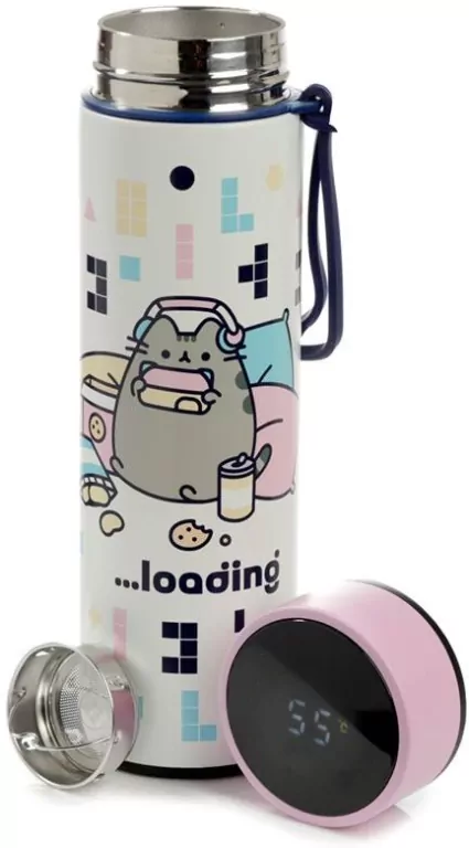 Butelka termiczna z termometrem Pusheen - tantis.pl