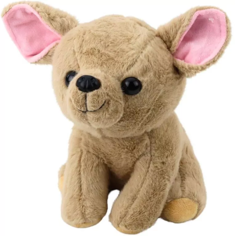Chihuahua pluszowy beżowy 22cm - tantis.pl