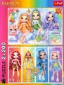 Puzzle 2x200 Tęczowe lalki TREFL - tantis.pl