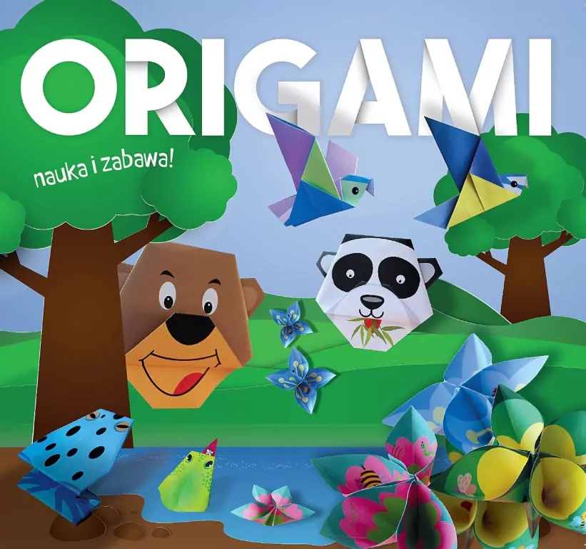 Origami. Nauka i zabawa. Dzikie zwierzątka - tantis.pl