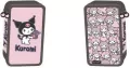 Piórnik potrójny z wyposażeniem Kuromi pink - tantis.pl