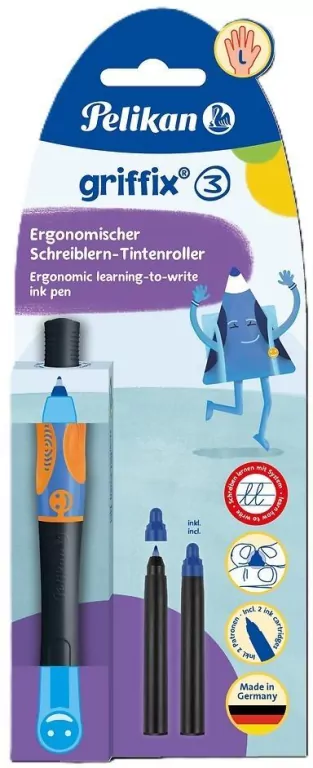 Pióro kulkowe Griffix Neon Black L - tantis.pl