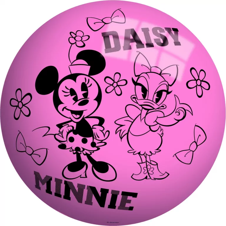 John Piłka jednokolorowa Mickey&Minnie 23cm mix - tantis.pl